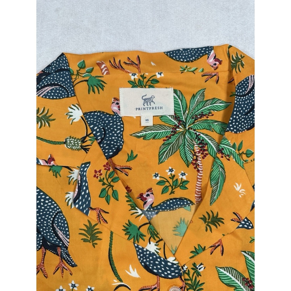 Printfresh Pajama Set Size XS Guinea Hen Pajama Top & Crop Pants NWT - Picture 4 of 16